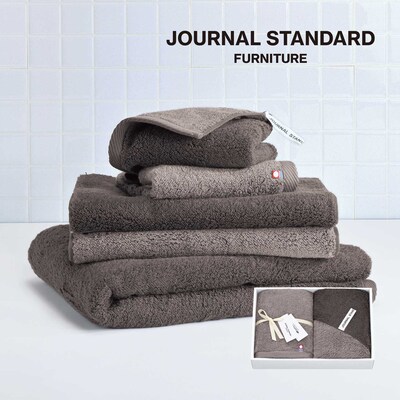 【JOURNAL STANDARD FURNITURE】ツートーンカラー フェイスタオル2枚セット