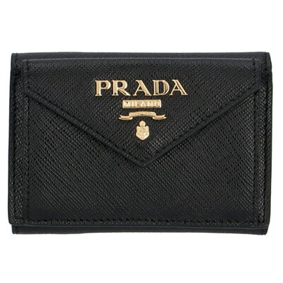 【プラダ/PRADA】本革三つ折り財布