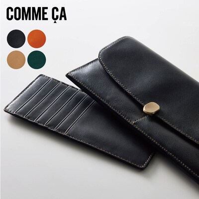 【コムサ/COMME CA】本革スリム長財布[イタリアンレザー使用]