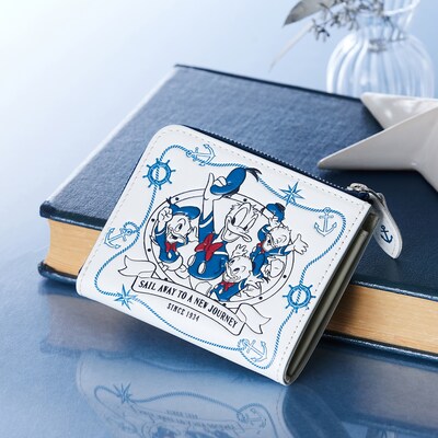 【ディズニー/Disney】【90周年記念グッズ第3弾】 浅草文庫本革L字ファスナーミニ財布[日本製]