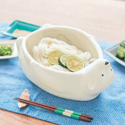 【ベルメゾン】そうめん鉢になるかわいい食器 大きなしろくまボウル 【お菓子を入れたりサラダボウルなどに】